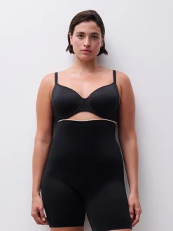 Chantelle Basic Shaping Corrigerende Hoge Taille Slip Met Pijpjes - Zwart