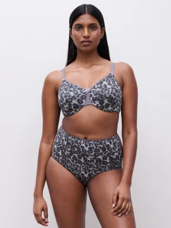 Chantelle C Magnifique Moulded BH - Grey Leopard