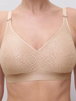Chantelle C Magnifique Niet Voorgevormde BH zonder Beugel - Beige