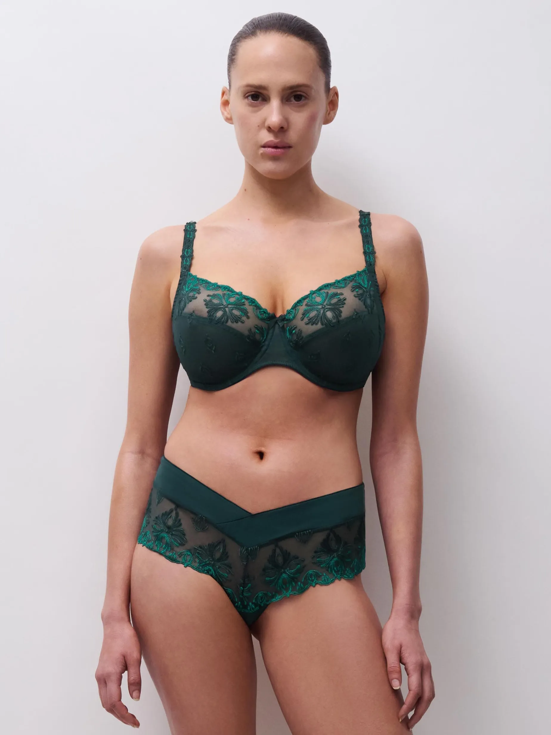 Chantelle Champs Elysees Shorty - Eden Green Multico