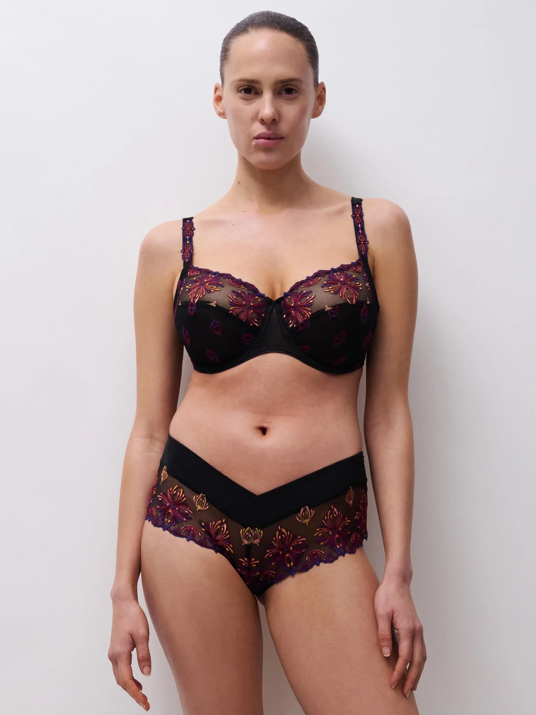 Chantelle Champs Elysees Shorty - Black Jewels