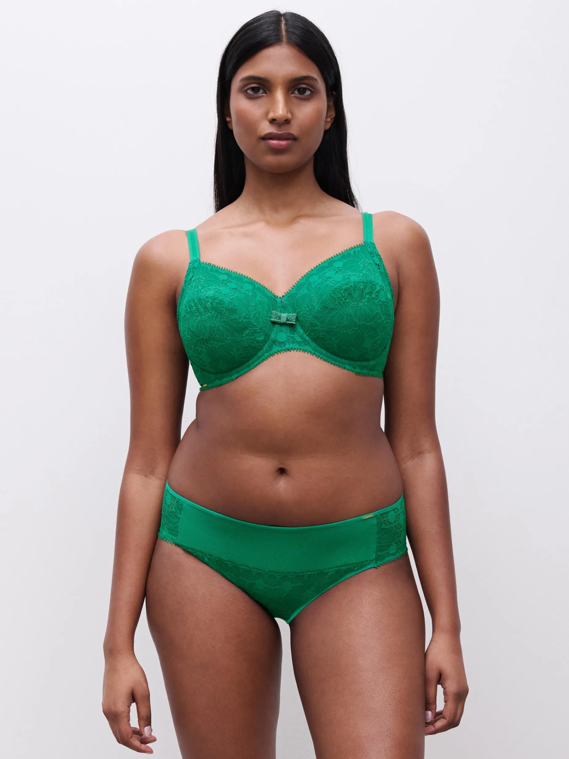 Chantelle Day To Night Slip - Racing Green