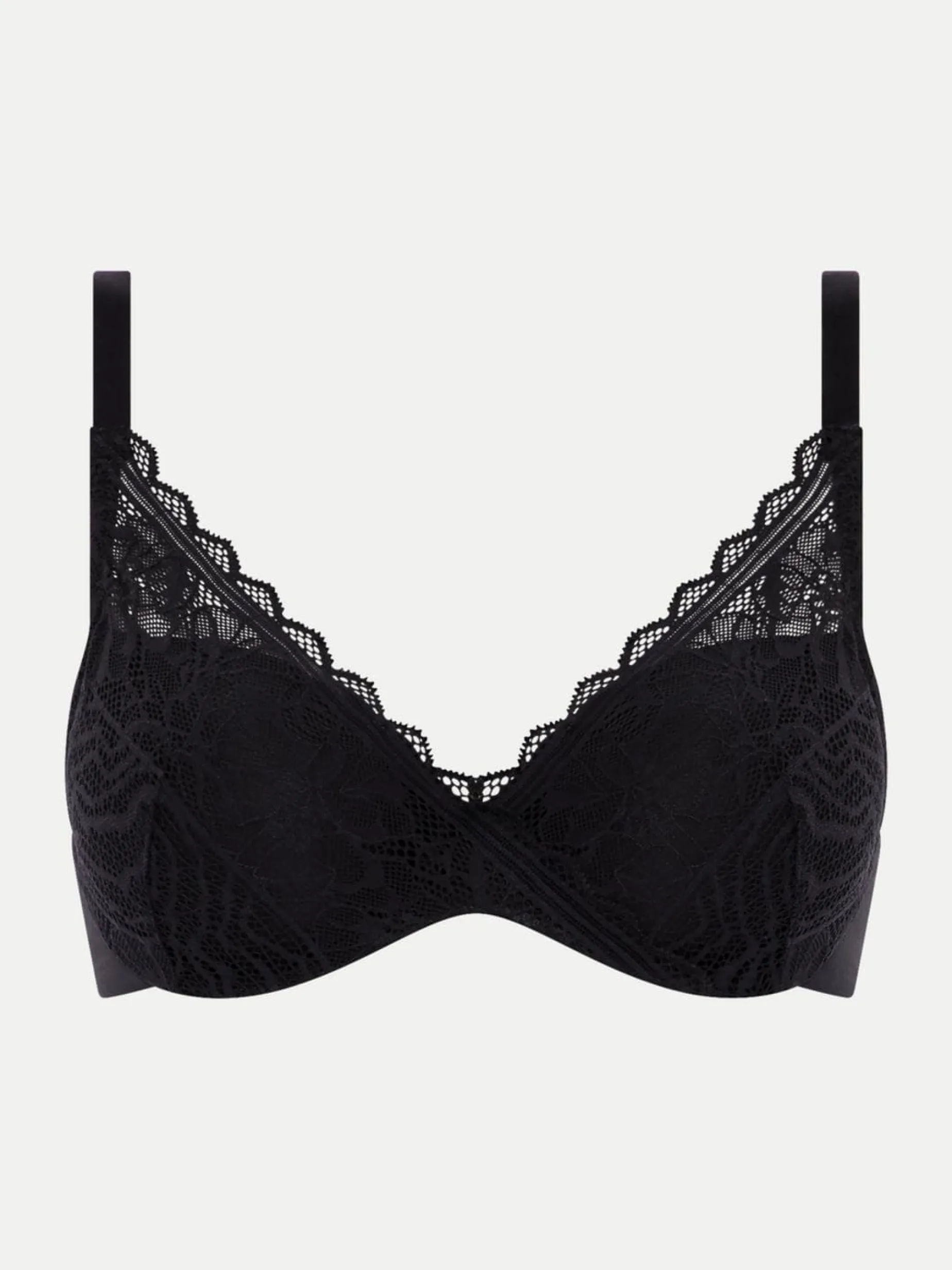 Chantelle EasyFeel Floral Touch Voorgevormde Memory BH - Zwart
