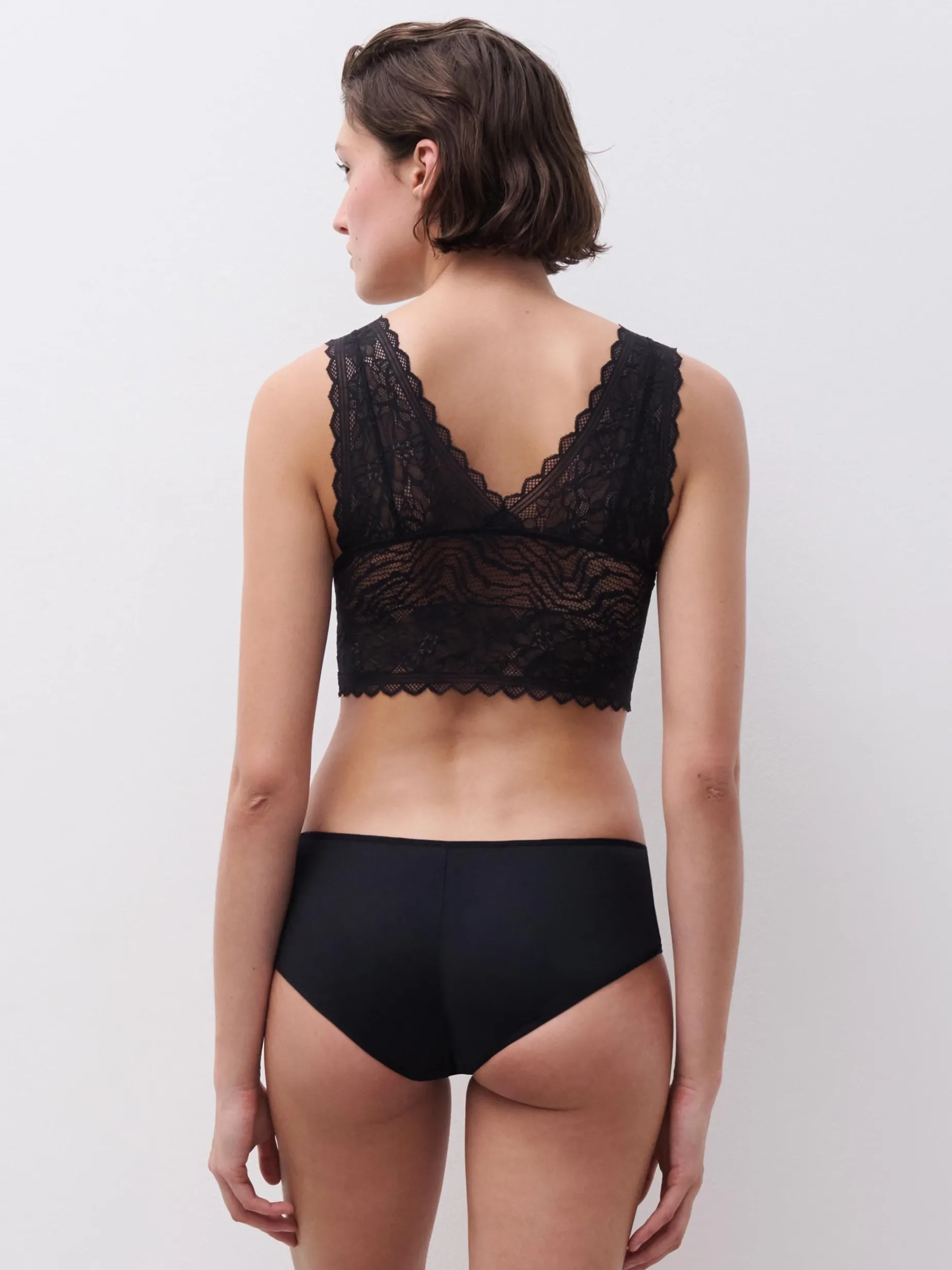 Chantelle EasyFeel Floral Touch Bralette - Zwart