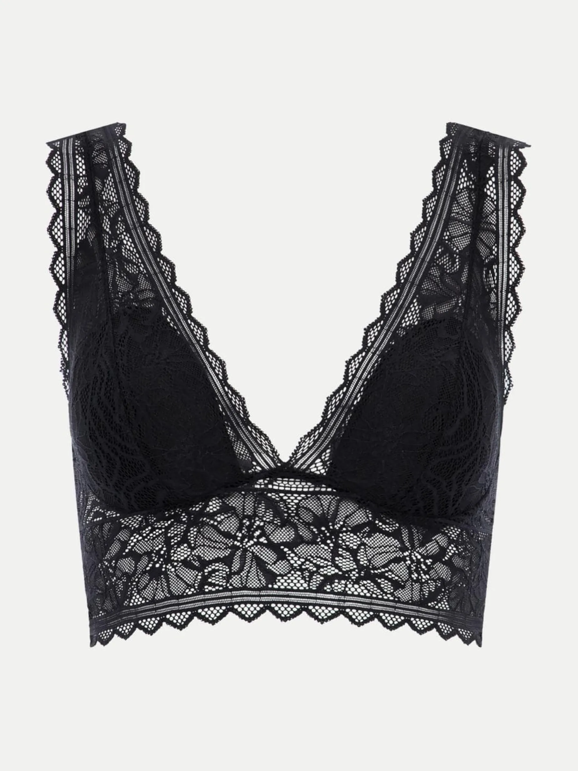 Chantelle EasyFeel Floral Touch Bralette - Zwart