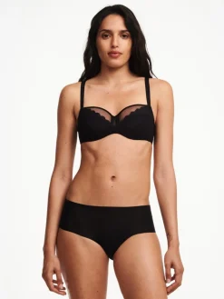 Chantelle EasyFeel Floral Touch Niet voorgevormde Beugel BH - Zwart