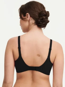 Chantelle EasyFeel Floral Touch Niet voorgevormde Beugel BH - Zwart