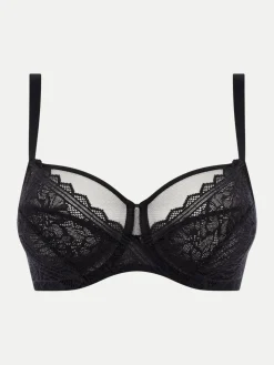 Chantelle EasyFeel Floral Touch Niet voorgevormde Beugel BH - Zwart