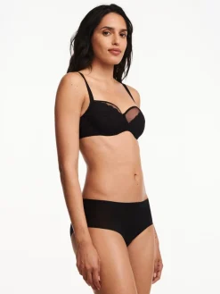 Chantelle EasyFeel Floral Touch Niet voorgevormde Beugel BH - Zwart
