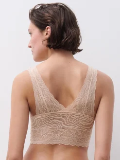 Chantelle EasyFeel Floral Touch Bralette - Goudkleurig Beige