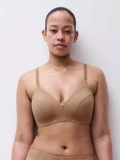 Chantelle EasyFeel Honey Beugelloze BH - Coffee Latte