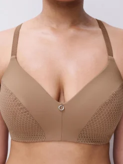 Chantelle EasyFeel Honey Beugelloze BH - Coffee Latte