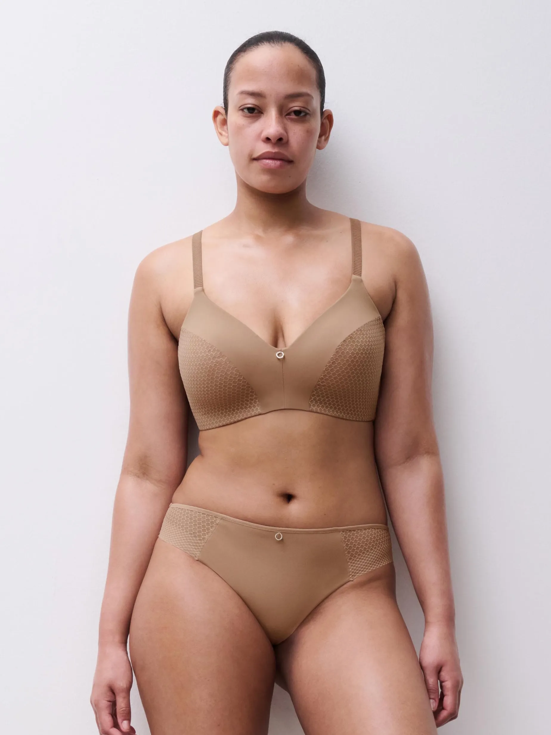 Chantelle EasyFeel Honey Beugelloze BH - Coffee Latte