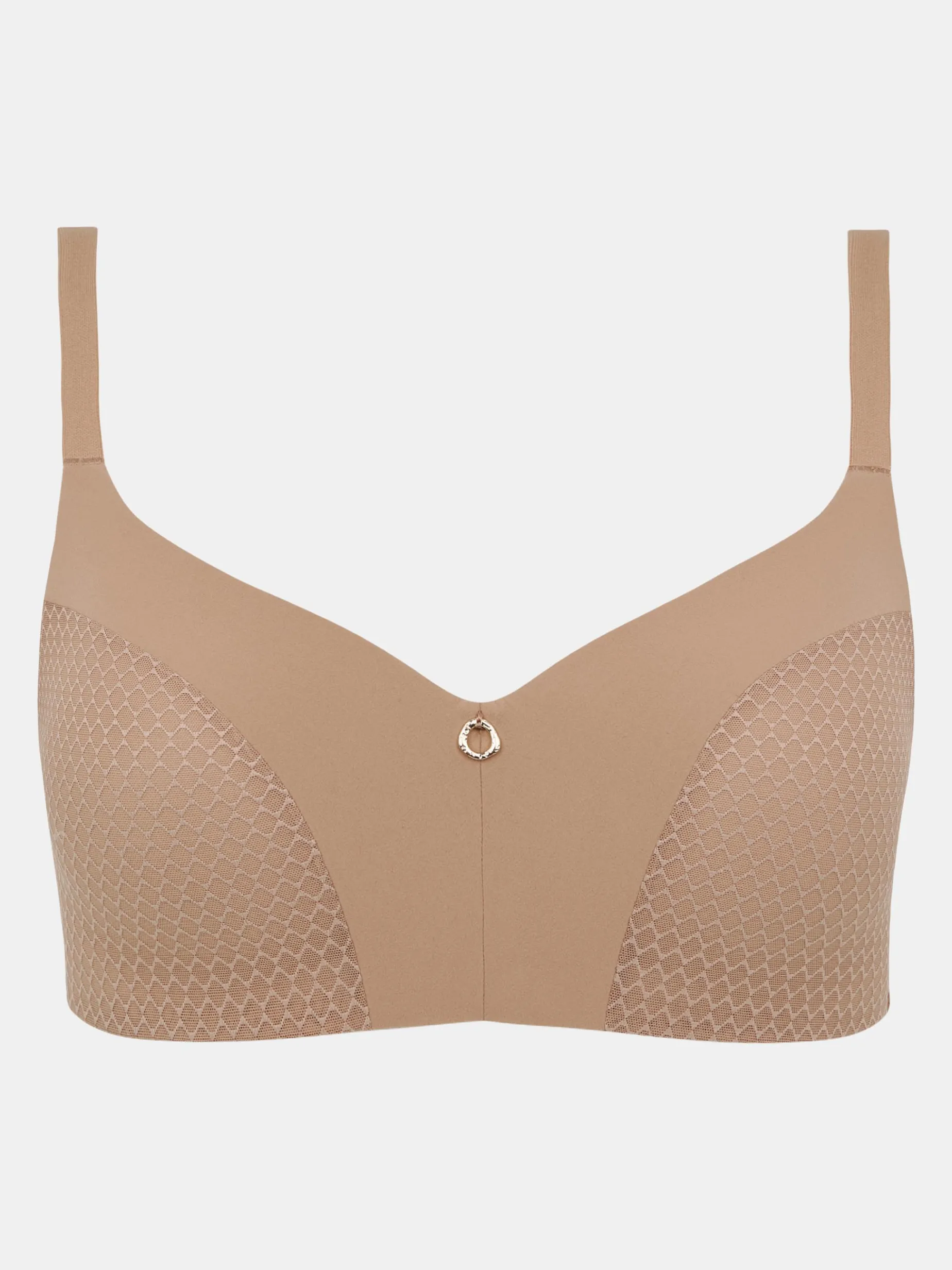 Chantelle EasyFeel Honey Beugelloze BH - Coffee Latte