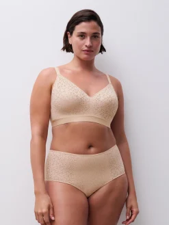Chantelle EasyFeel Norah Beugelloze BH - Goudkleurig Beige