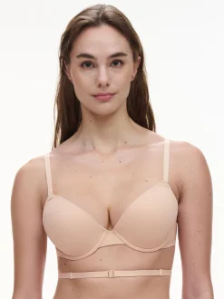 Chantelle EasyFeel OPEN BACK T-shirt BH met open back - Goudkleurig Beige