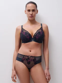 Chantelle FLEURS SIGNATURE Niet Voorgevormde Beugel BH - Sailing Blue Lurex