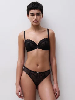 Chantelle FLEURS String - Zwart
