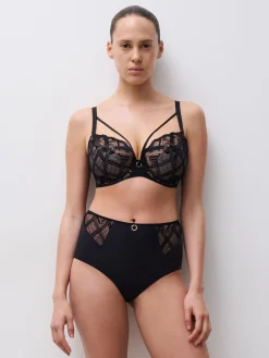 Chantelle GRAPHIC SUPPORT Hoge Taille Slip - Zwart