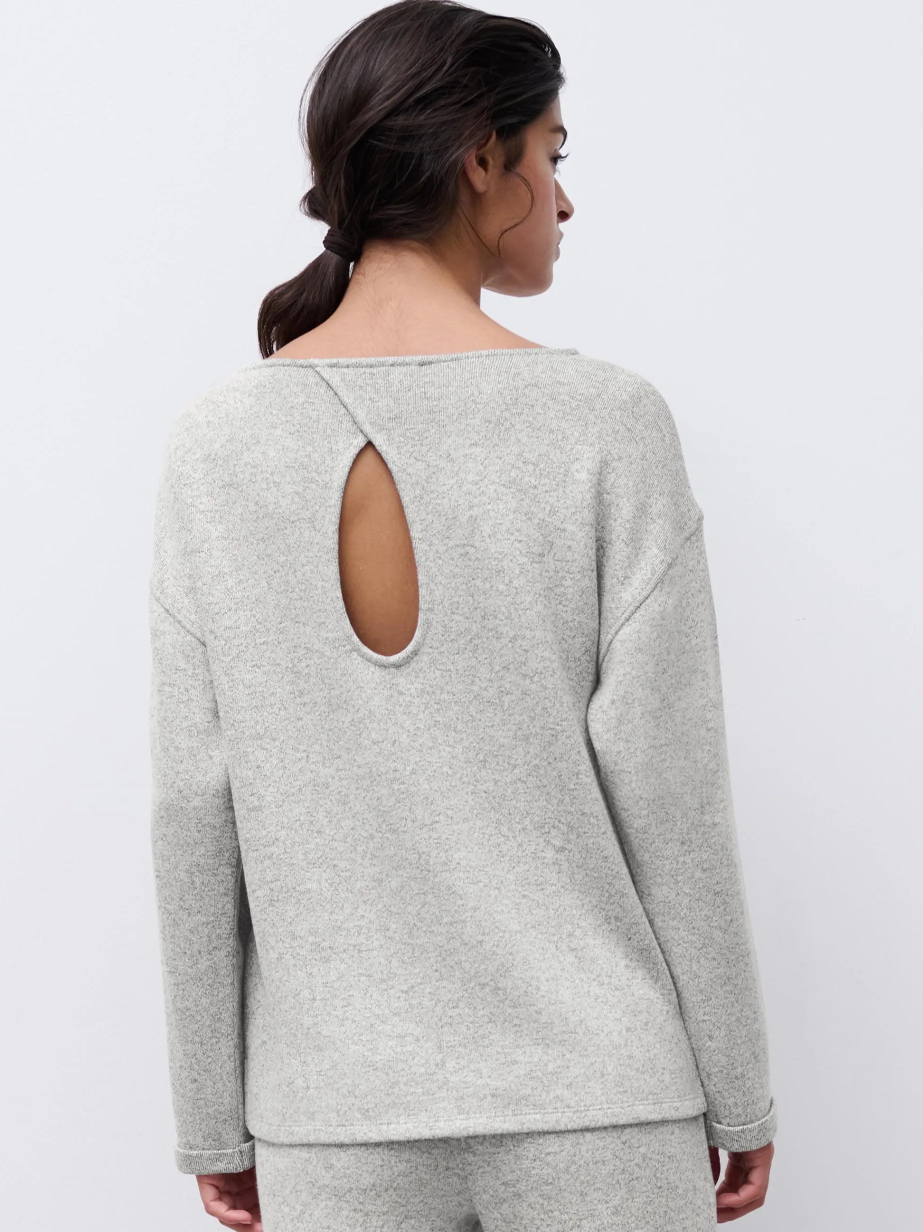 Chantelle JERRY Top Lange Mouw - Heather grey