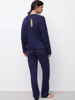 Chantelle JERRY Top Lange Mouw - Nocturnal Blue