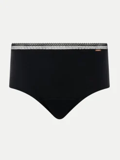 Chantelle Period Panty Graphic Hoge Taille Menstruatieslip - Zwart