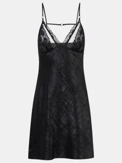 CHANTELLE PULP AMOR Slipdress - Glossy Black
