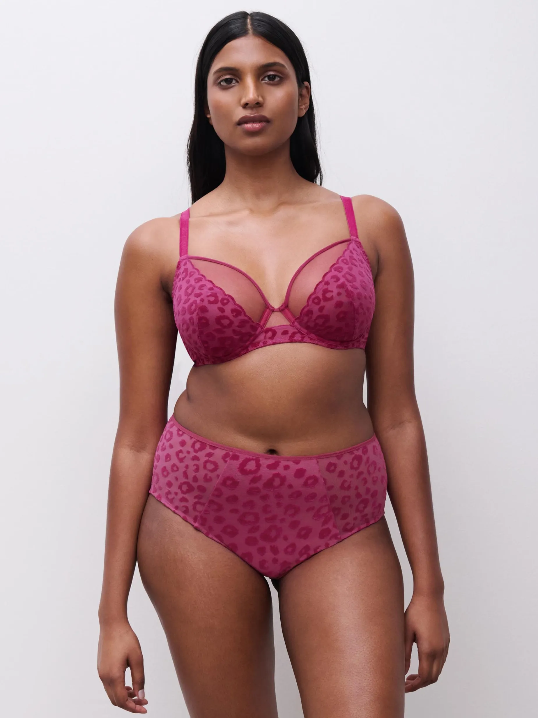 CHANTELLE PULP GIRLS Niet voorgevormde Beugel BH - Dark Fushia