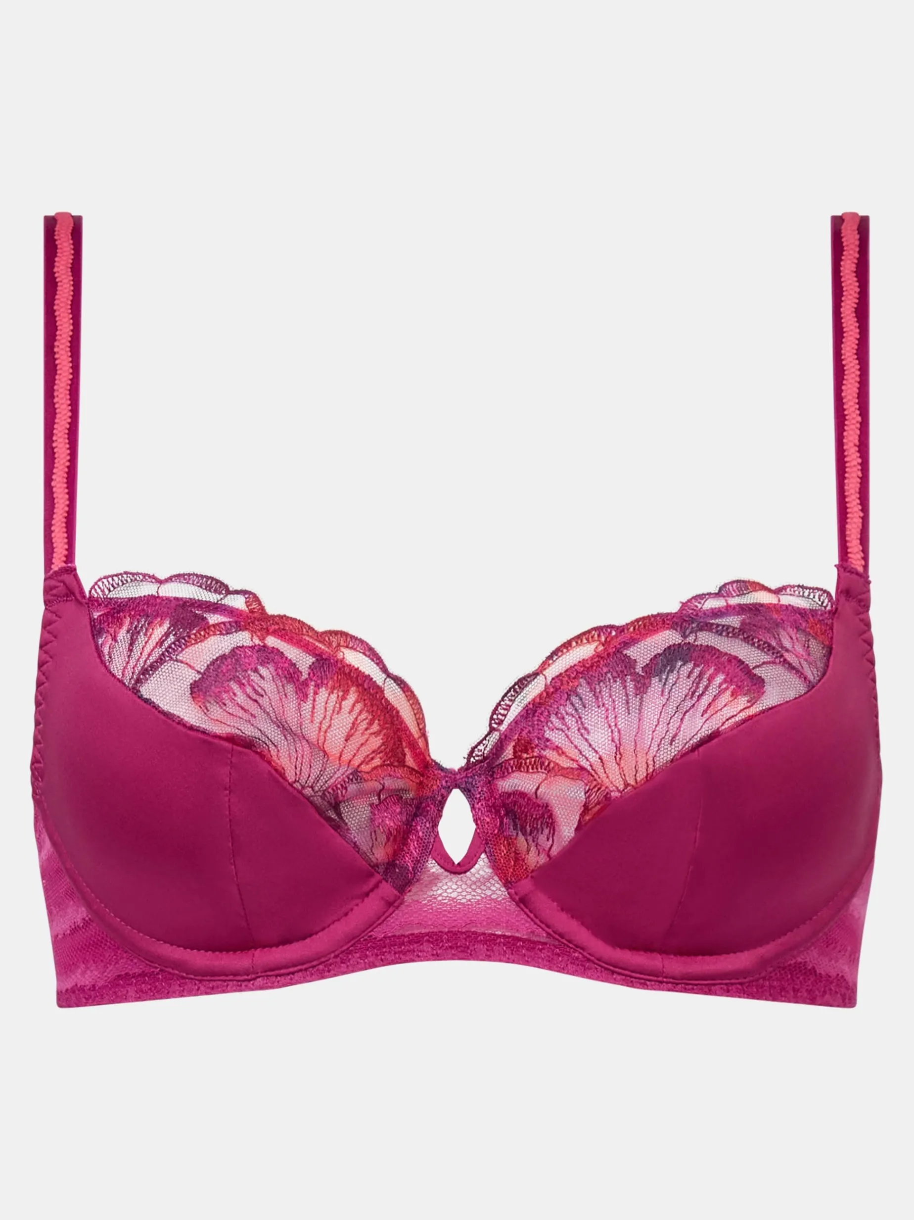 CHANTELLE PULP LILY Niet voorgevormde Beugel BH - Dark Fushia Multico
