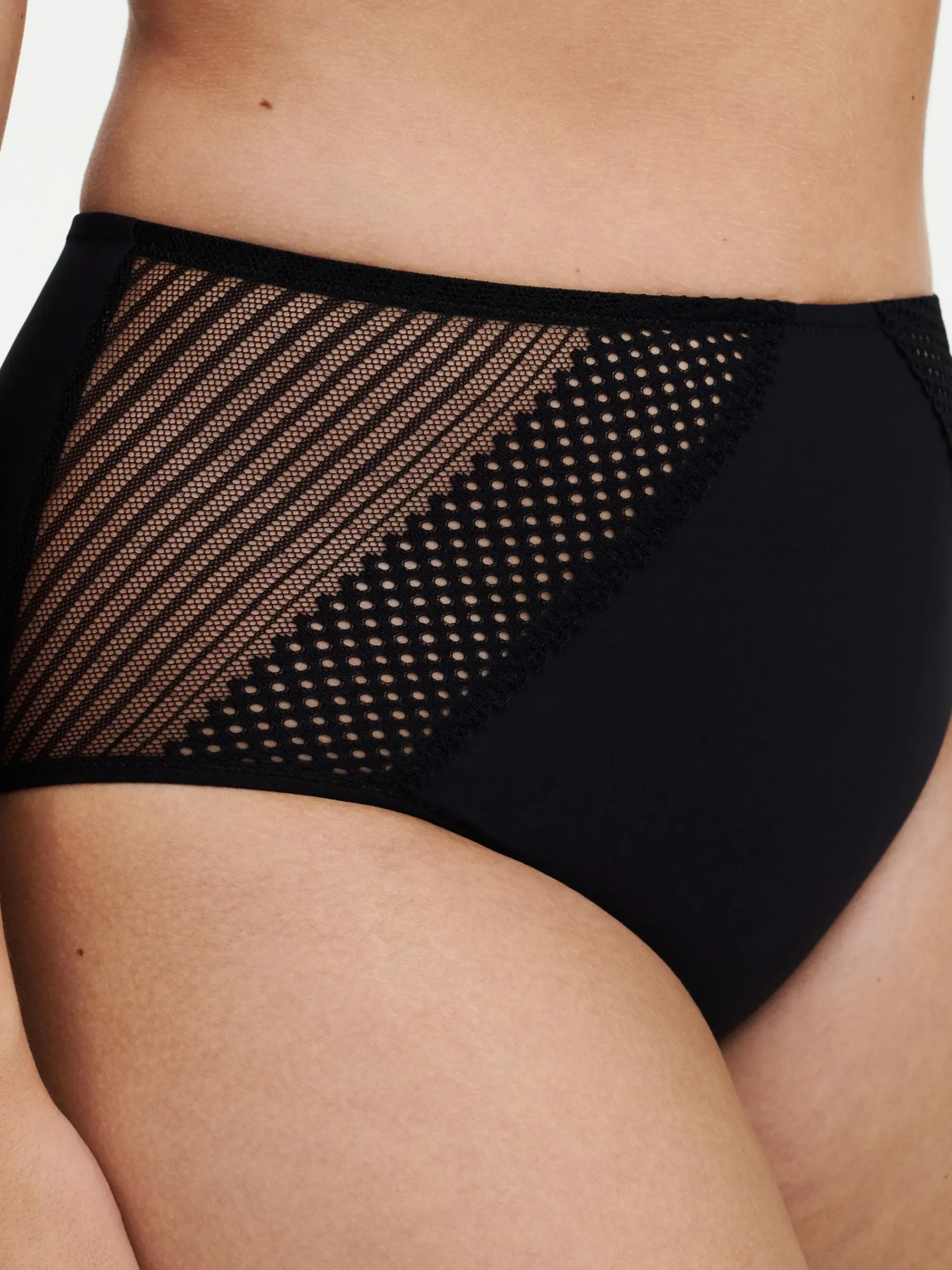 CHANTELLE PULP PLAY Hoge taille slip - Zwart