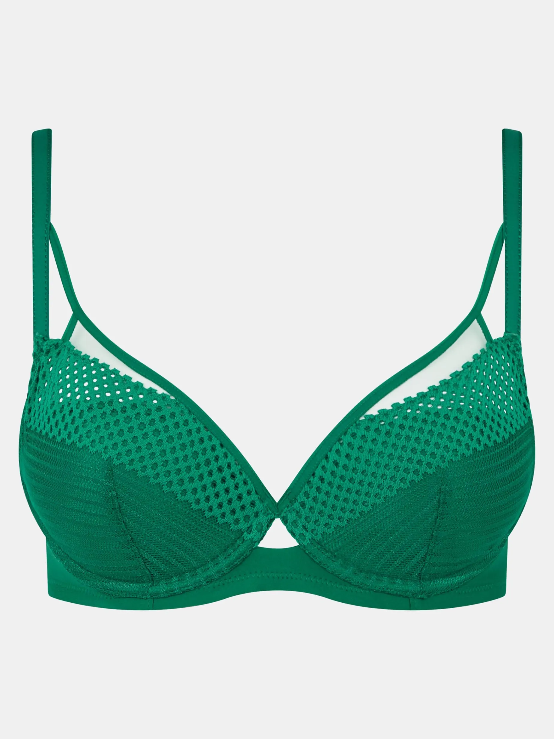 CHANTELLE PULP PLAY Plunge t-shirt BH - Racing Green