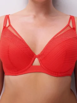 CHANTELLE PULP PLAY Plunge t-shirt BH - Rood