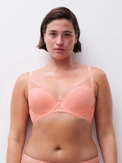 Chantelle Romance Plunge BH - Fluorroze