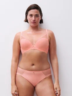 Chantelle Romance Plunge BH - Fluorroze
