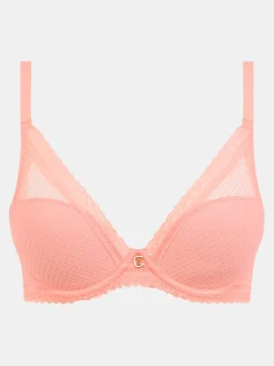 Chantelle Romance Plunge BH - Fluorroze