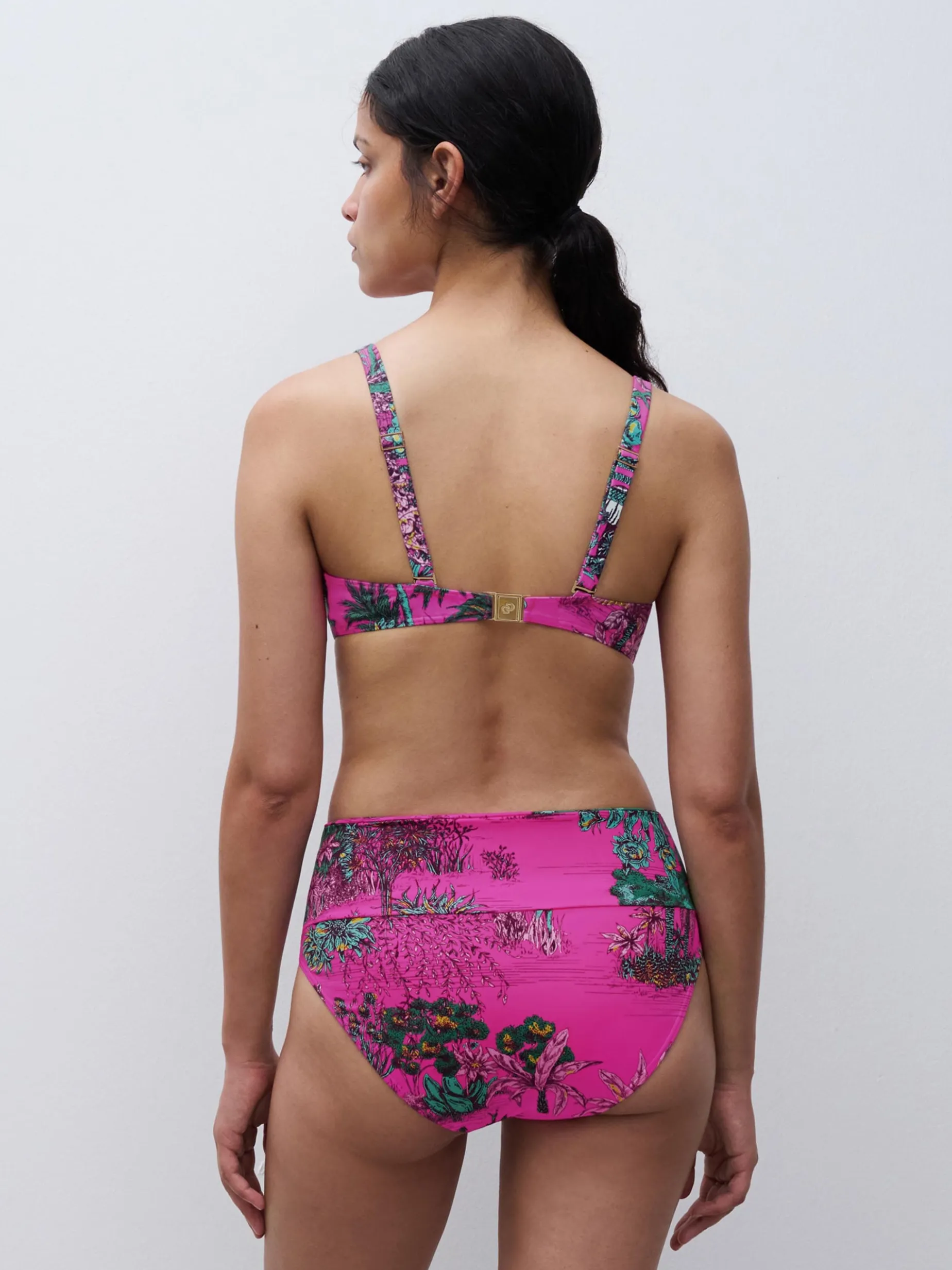 Chantelle SAUVAGE Bikinitop met beugel - Pink Jungle