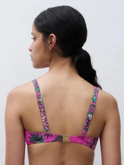 Chantelle SAUVAGE Bikinitop met beugel - Pink Jungle