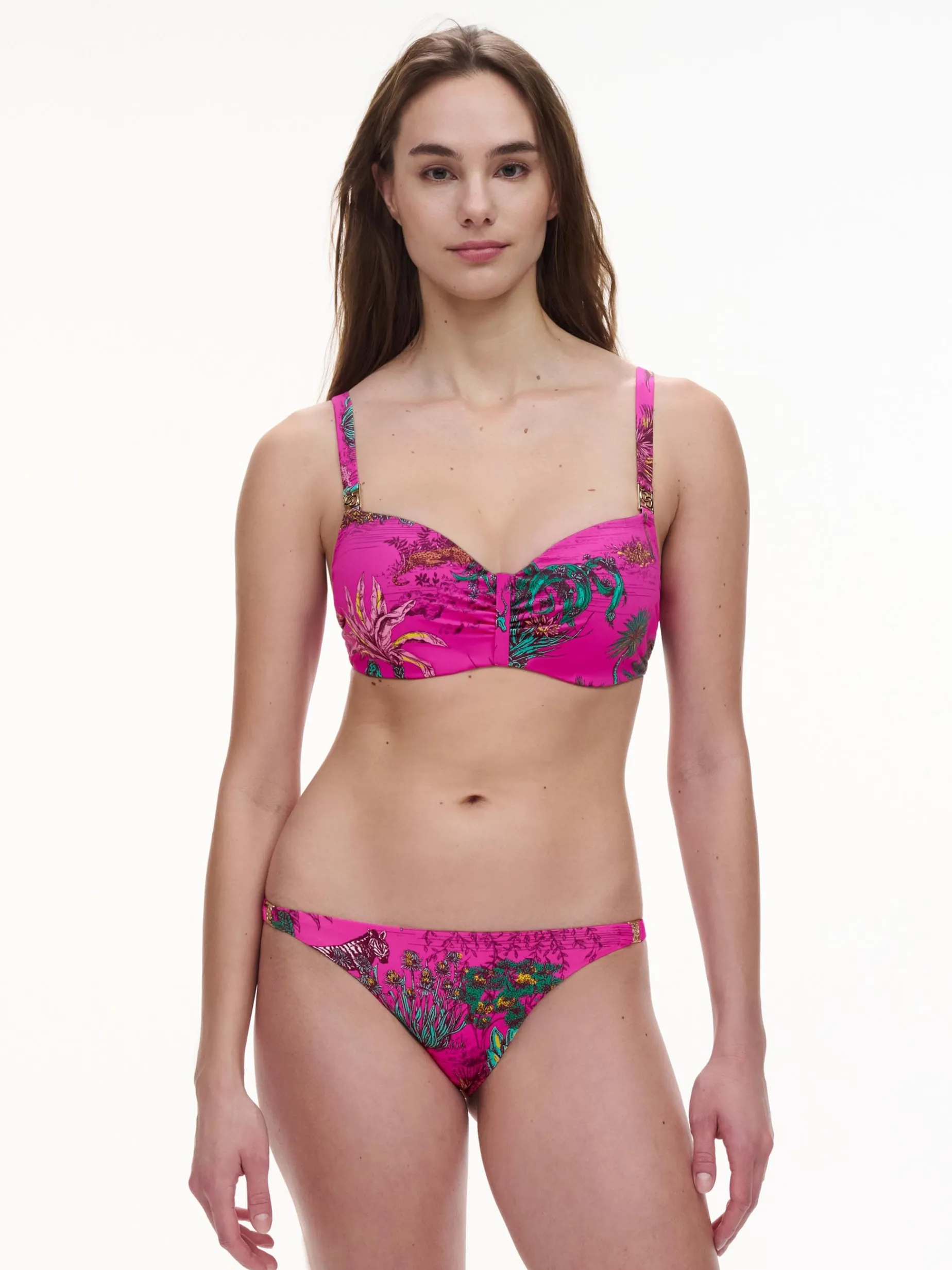Chantelle SAUVAGE Voorgevormde Bikinitop - Pink Jungle