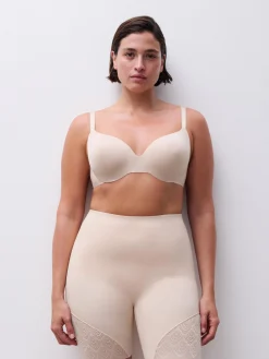 Chantelle SEXY SHAPE Corrigerende Hoge Taille Slip met Pijpjes - Goudkleurig Beige