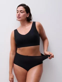 Chantelle Softstretch Hoge taille slip+ 44-52 - Zwart