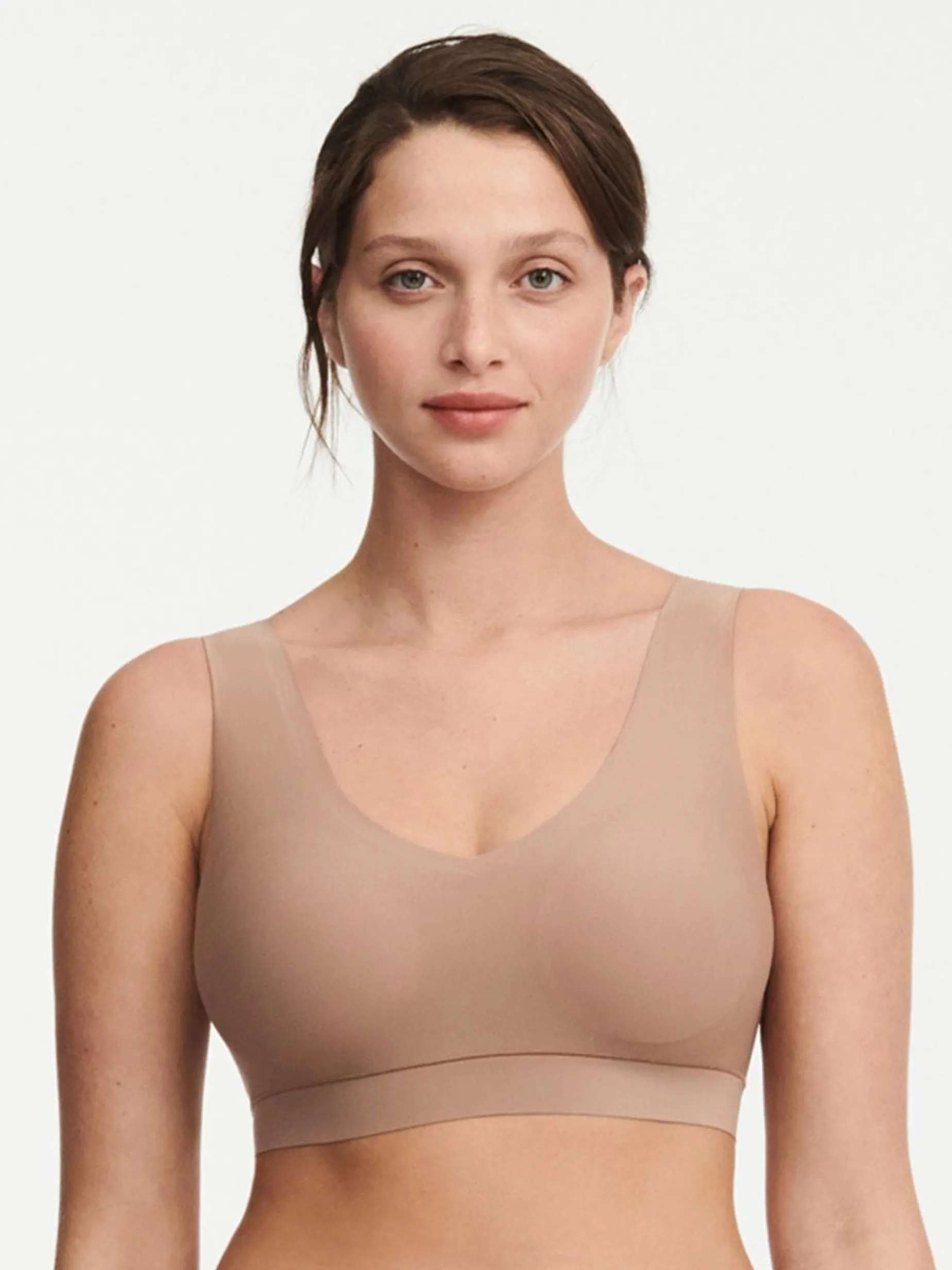 Chantelle Softstretch SoftStretch V-neck Top - Coffee Latte