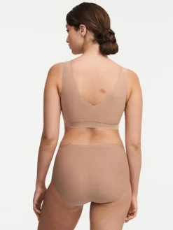 Chantelle Softstretch SoftStretch V-neck Top - Coffee Latte