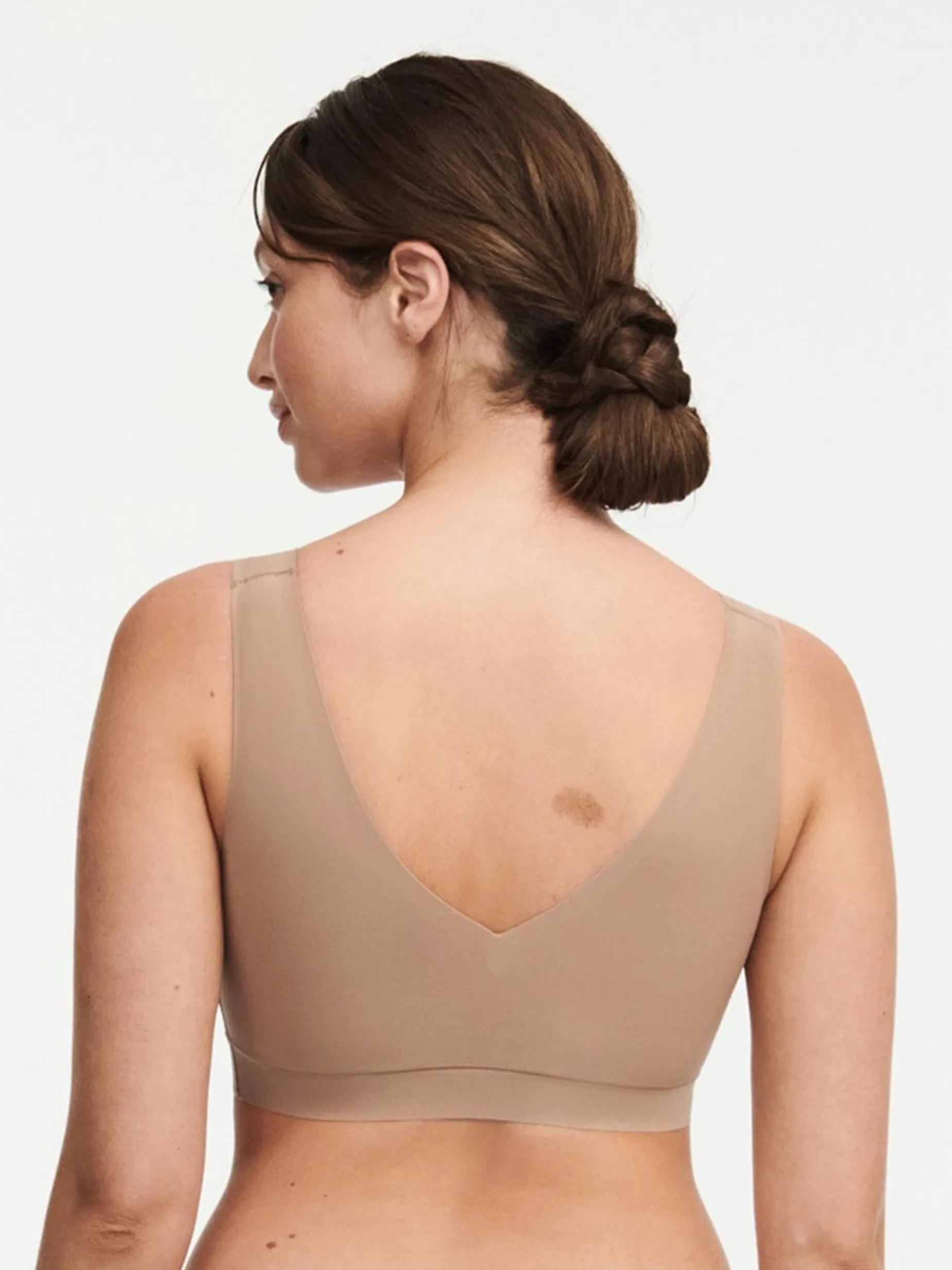 Chantelle Softstretch SoftStretch V-neck Top - Coffee Latte