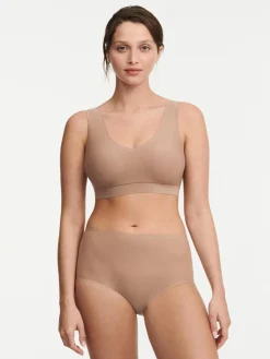 Chantelle Softstretch SoftStretch V-neck Top - Coffee Latte