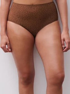 Chantelle Softstretch Softstretch Hoge Taille Slip - Wild Brown