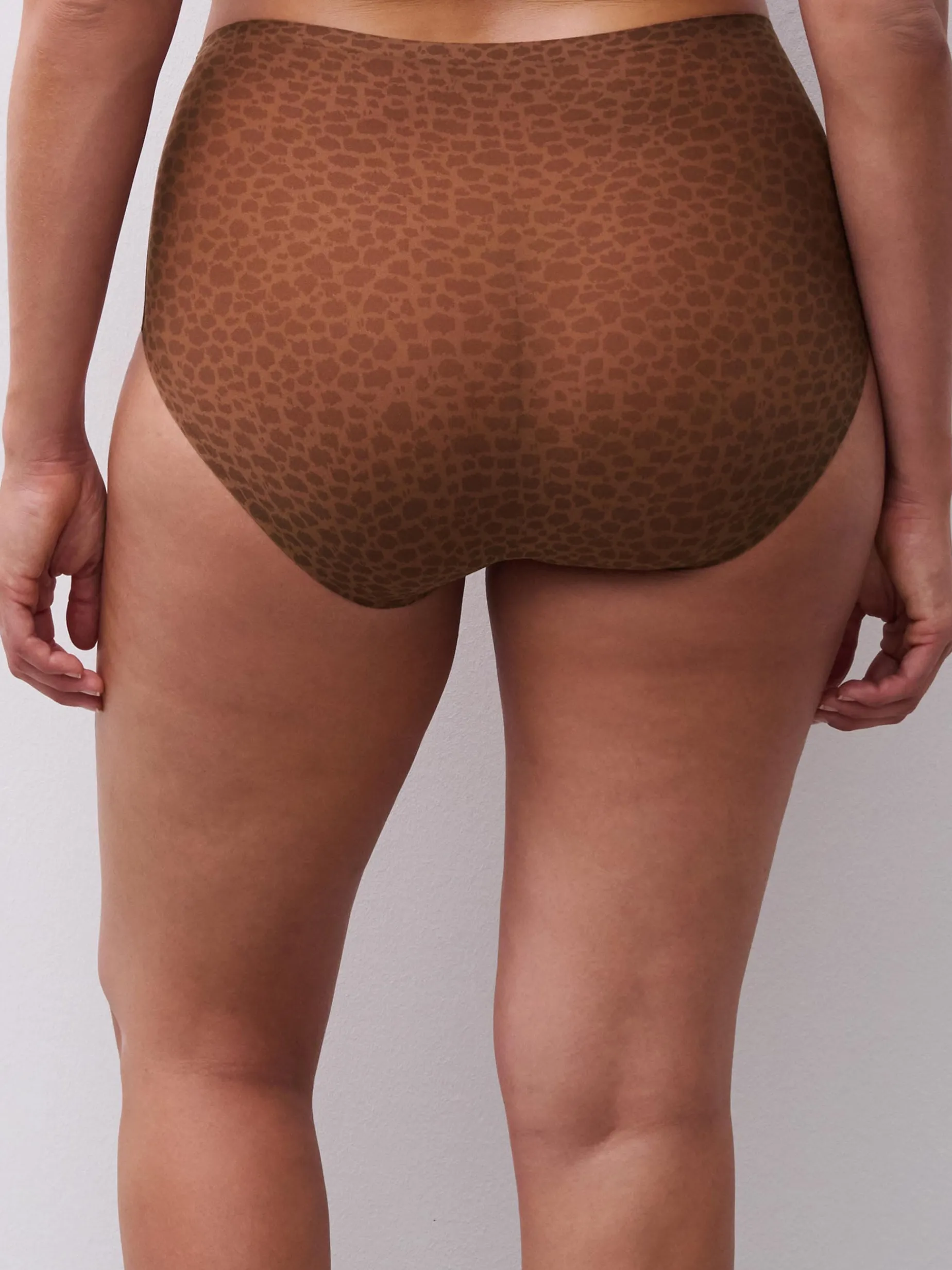 Chantelle Softstretch Softstretch Hoge Taille Slip - Wild Brown