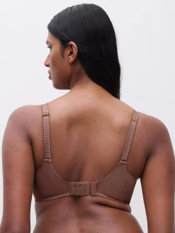 Chantelle Vibe Niet Voorgevormde Beugel BH - Cinnamon Lurex