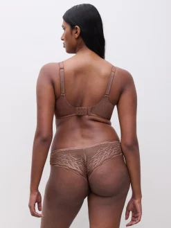 Chantelle Vibe Niet Voorgevormde Beugel BH - Cinnamon Lurex