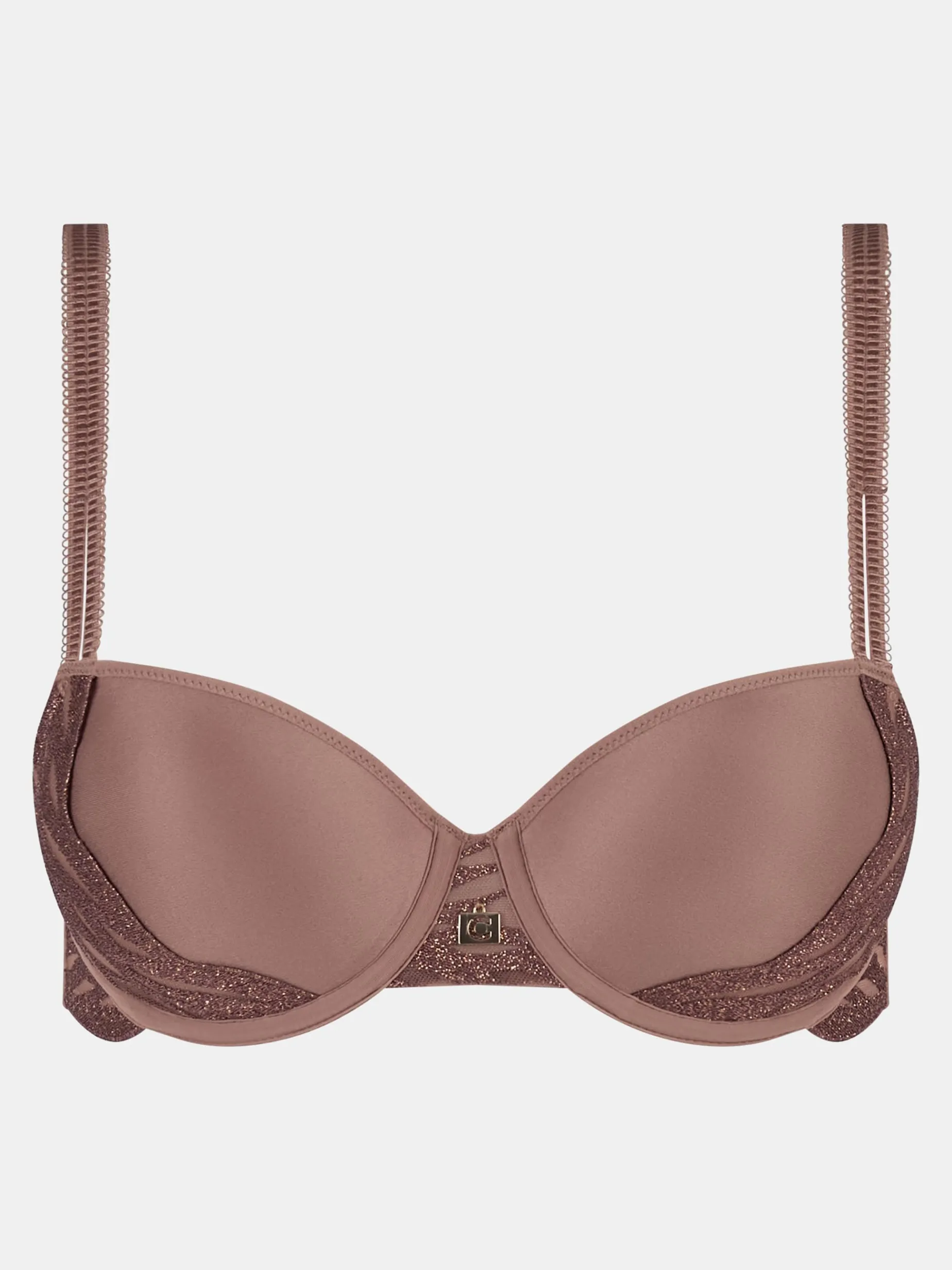Chantelle Vibe T-shirt BH - Cinnamon Lurex