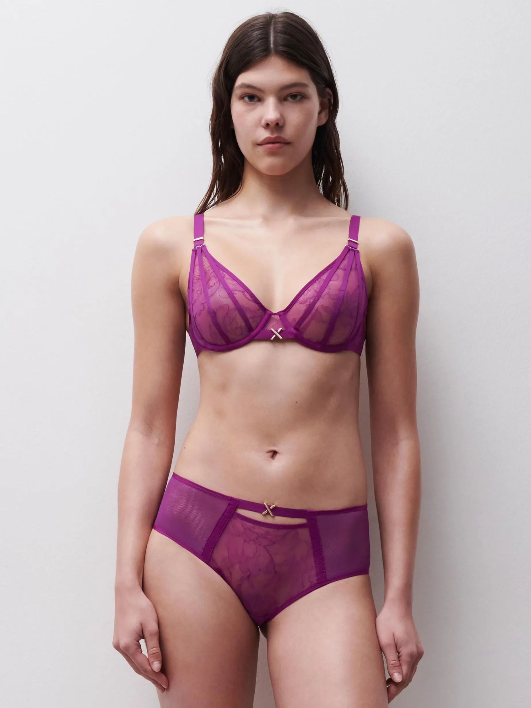 CHANTELLE X XQUISITE Niet Voorgevormde Beugel BH - Ultraviolet